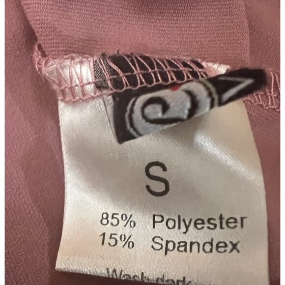 Lot of 2 Loovoo Workout Athletic Compression Dry Fit Yoga Gym Basic Tops ~ Small - Picture 7 of 10